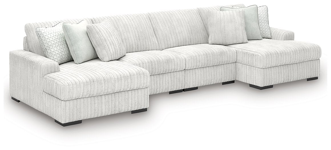 Stupendous Sectional with Double Chaise - Abundant Home Collections