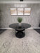 Modern Smoked Glass Round Dining Table by Provision