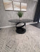 Modern Smoked Glass Round Dining Table by Provision