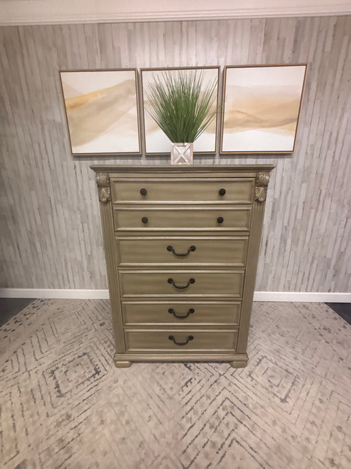 Antique Wooden Silver 5 Drawer Chest