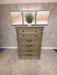 Antique Wooden Silver 5 Drawer Chest