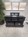 Renova Vintage Black 7-Drawer Dresser with Mirror