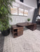 Modern Solid Wood Executive Computer Desk – Contemporary Walnut Finish