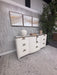 Michale Amini Beige and Gold Console Table