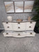 Michale Amini Beige and Gold Console Table