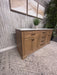 Design Element Milano Double Sink Oak Bathroom Vanity with Quartz Top