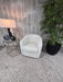 Natuzzi White Leather Sectional & Swivel Chair – Modern Italian Design!
