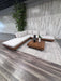 Article Lubek Outdoor Sectional & Coffee Table Set – Modern Acacia Wood Design!
