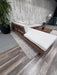 Article Lubek Outdoor Sectional & Coffee Table Set – Modern Acacia Wood Design!