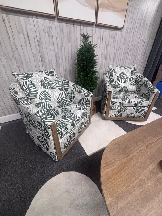 Crestview Palmetto Accent Chairs – Tropical Modern Style!