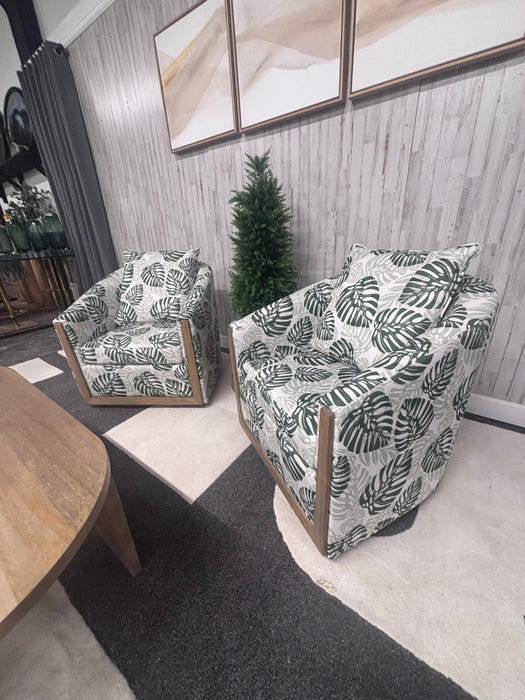 Crestview Palmetto Accent Chairs – Tropical Modern Style!