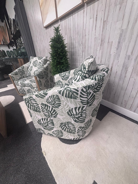 Crestview Palmetto Accent Chairs – Tropical Modern Style!
