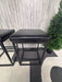 Modern Faux Leather Counter Stools with Black Metal Frame – Set of 2!