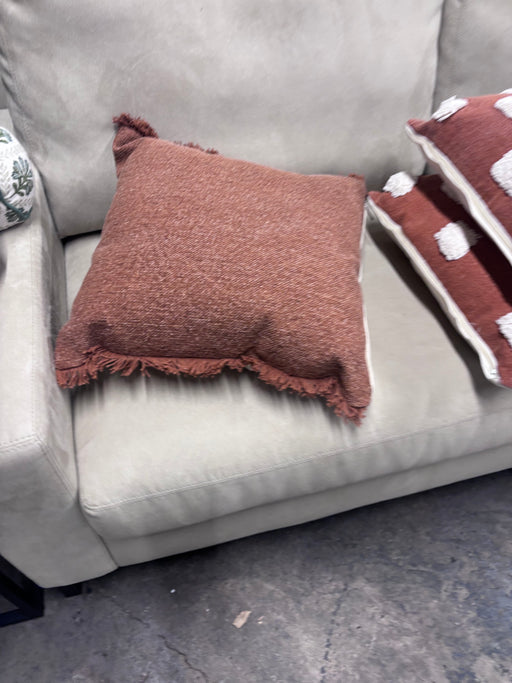 Blush Pink Fringe Throw Pillow
