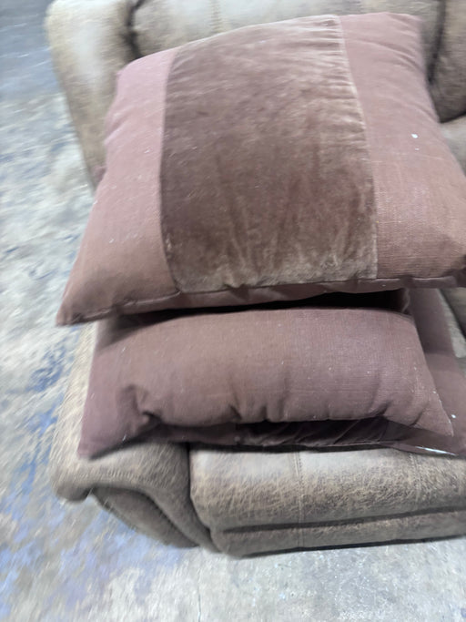 Chocolate Velvet Accent Throw Pillows (Set of 2)