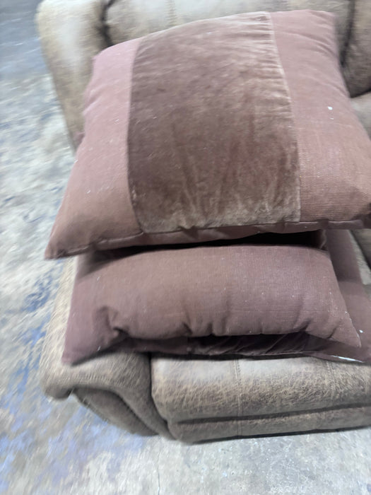 Chocolate Velvet Accent Throw Pillows (Set of 2)