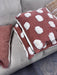 Blush Polka Dot Tufted Throw Pillows (Set of 2)