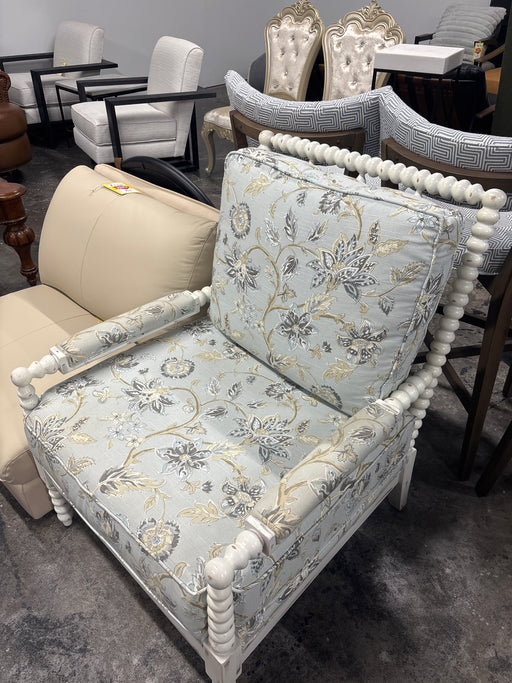 Light Blue Paisley Bassett Chair