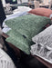 Green Textured Accent Pillows (Set of 3)