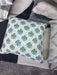 Green Botanical Print Throw Pillow