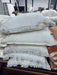 Light Gray Fringe Throw Pillows