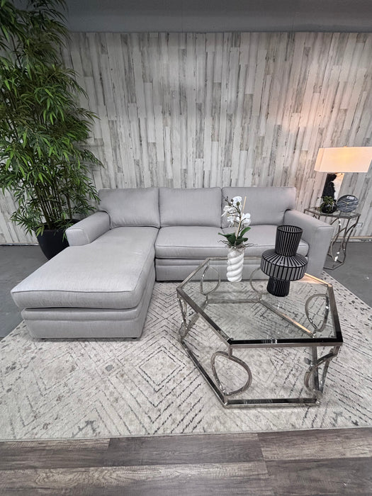Pottery Barn Pearce Light Gray Chaise Sectional Sofa – Like New!