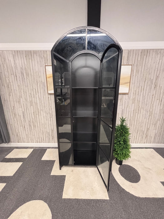 Four Hands Belmont Black Metal & Glass Display Cabinet – Like New!