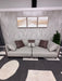 Orren Ellis Modern Two-Tone Faux Leather Sofa – Contemporary Designer Couch