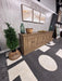 Nest Home Mimi Long 6 Door Cabinet – Rustic Reclaimed Pine Sideboard Credenza