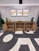 Nest Home Mimi Long 6 Door Cabinet – Rustic Reclaimed Pine Sideboard Credenza