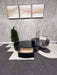 Orren Ellis Luxury Modern Rotating Coffee Table – Black Wood & Chrome Swivel Design