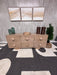 Luxury Modern Light Oak Sideboard – Contemporary Bubble Style Buffet & Storage Credenza