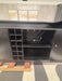 Oversized Black Wood Walk-Up Bar – 9ft Home Bar Cabinet with Wine Storage