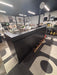 Oversized Black Wood Walk-Up Bar – 9ft Home Bar Cabinet with Wine Storage