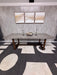 Modern Industrial Solid Wood & Concrete Style Dining Table - Like New