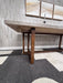 Modern Industrial Solid Wood & Concrete Style Dining Table - Like New