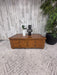 Ethan Allen Solid Wood Coffee Table with Storage Drawers