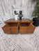 Ethan Allen Solid Wood Coffee Table with Storage Drawers