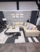 Robb & Stucky Cream Leather Sectional Sofa – Beautiful High End Luxury Furniture