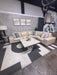 Robb & Stucky Cream Leather Sectional Sofa – Beautiful High End Luxury Furniture