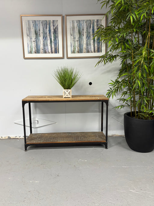 Gorgeous Wood & Metal Sofa Table With Intricate Design! ￼Like New! - Abundant Home Collections