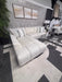 Stunning Latitude Tufted Cream Fabric Sofa Sectional – Like New!