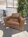 Beautiful Bassett Brown Upholstered Arm Chair – Comfortable & Timeless!