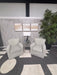 Stunning Pair of Ethan Allen Neutral Patterned Swivel Accent Chairs – Like New!