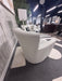 Stunning Pair of Ethan Allen Neutral Patterned Swivel Accent Chairs – Like New!