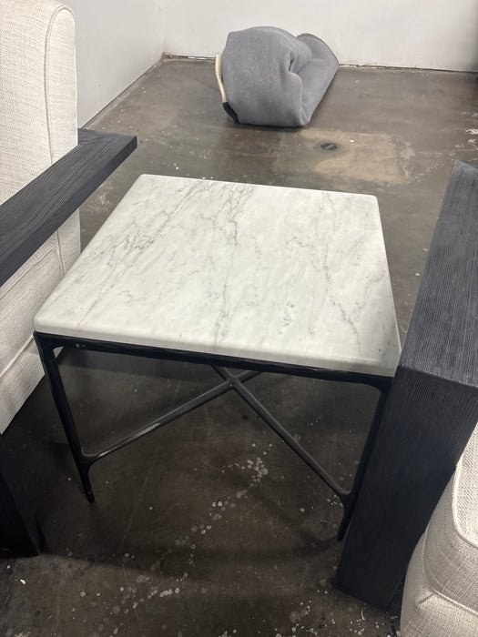 Restoration Hardware Thaddeus Marble End Table