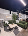 Beautiful Pottery Barn Comfort Modern Square Arm Evergreen Sofas – Modern & Comfortable!