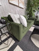 Beautiful Pottery Barn Comfort Modern Square Arm Evergreen Sofas – Modern & Comfortable!
