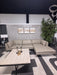 Beautiful American Leather Modern Taupe Leather Sectional with Chaise