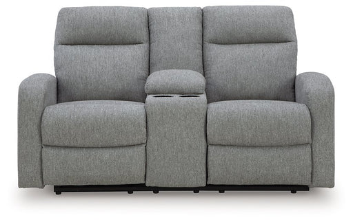 Gauntlet Reclining Loveseat with Console - Abundant Home Collections